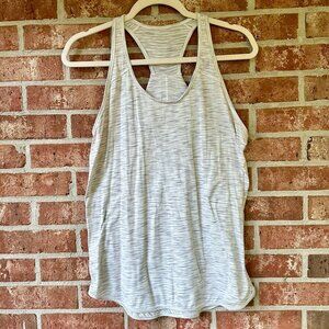 Lululemon Athletica Racerback Tank Top gray Size 12 Nice!